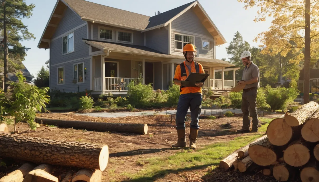 A local provider planning tree work at a home in Tinley Park